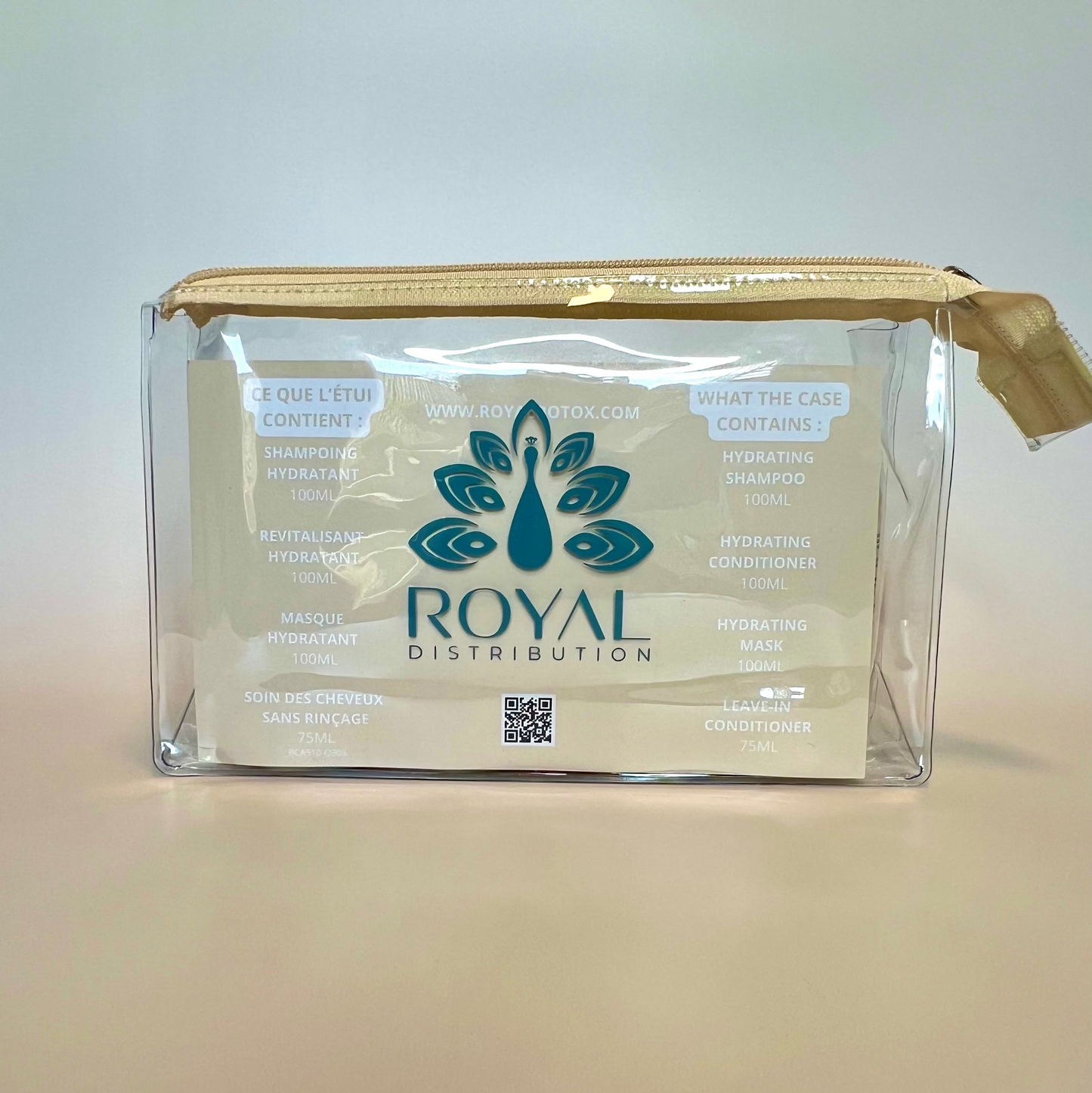 Royal travel case for carrying haircare essentials on the go