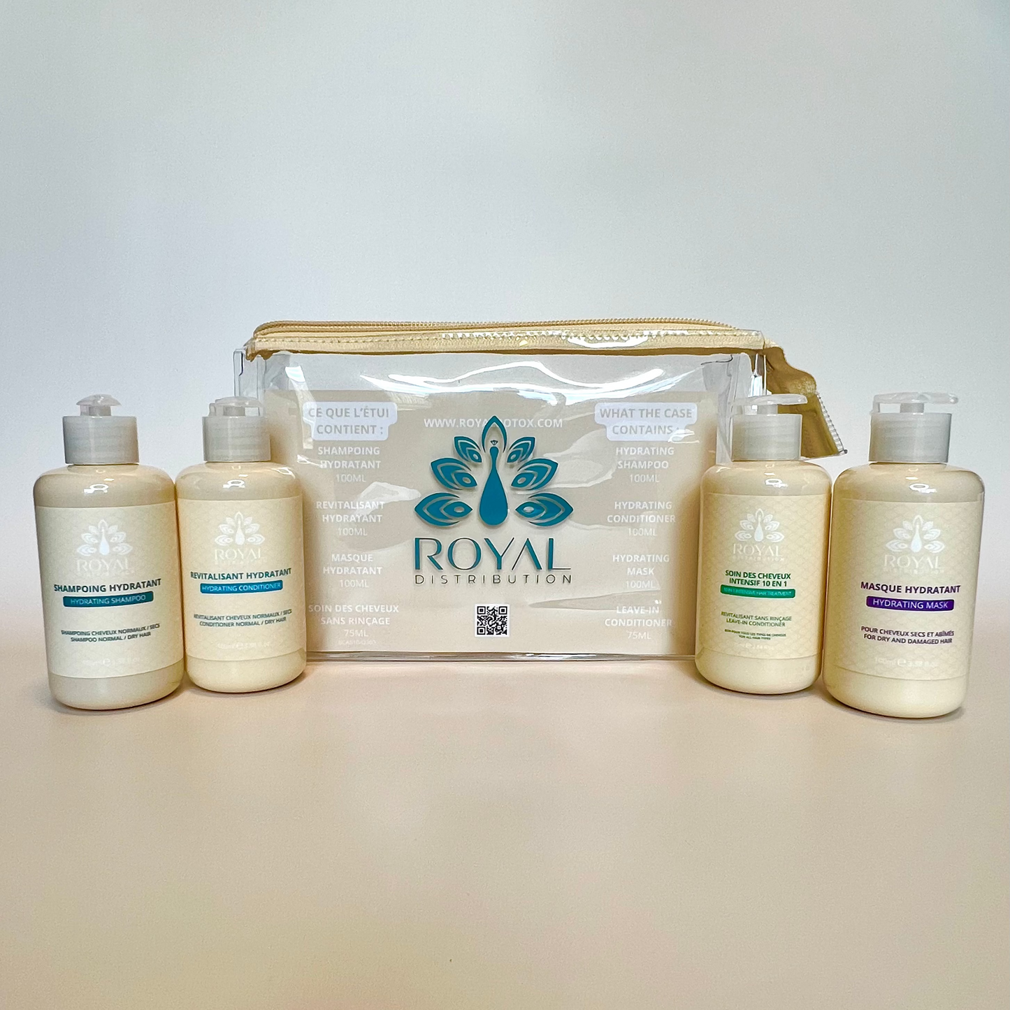 Royal travel case for carrying haircare essentials on the go