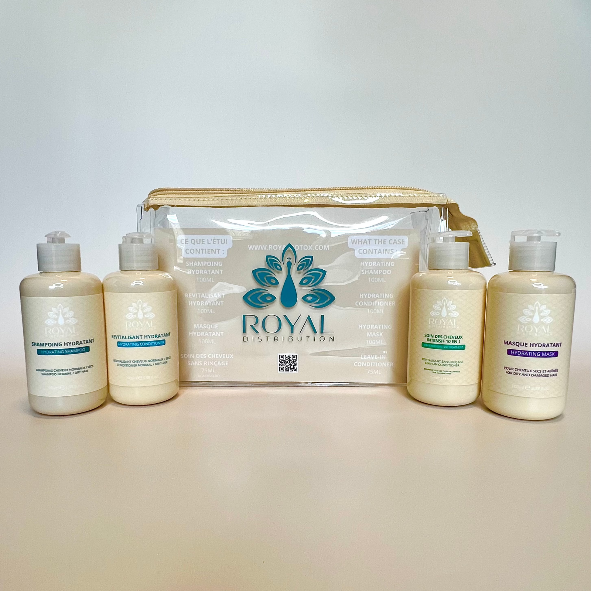 Royal travel case for carrying haircare essentials on the go